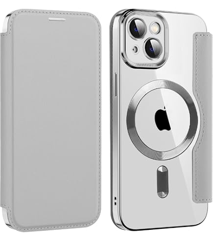 Amazon.co.jp: MuZiF iPhone 15 用 ケース 手帳型 Magsafe対応 クリア